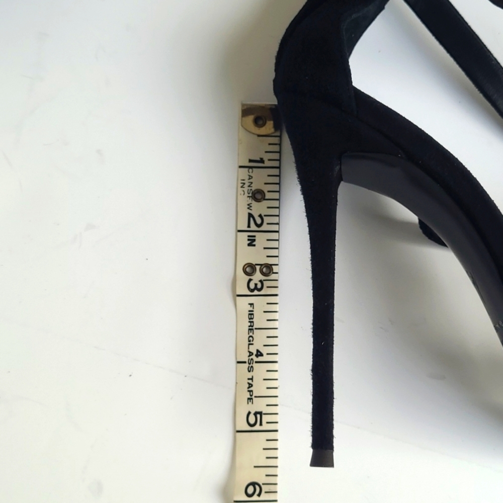 Giuseppe Zanotti Venere Crystal Suede Open Toed Heels - Picture 10 of 12